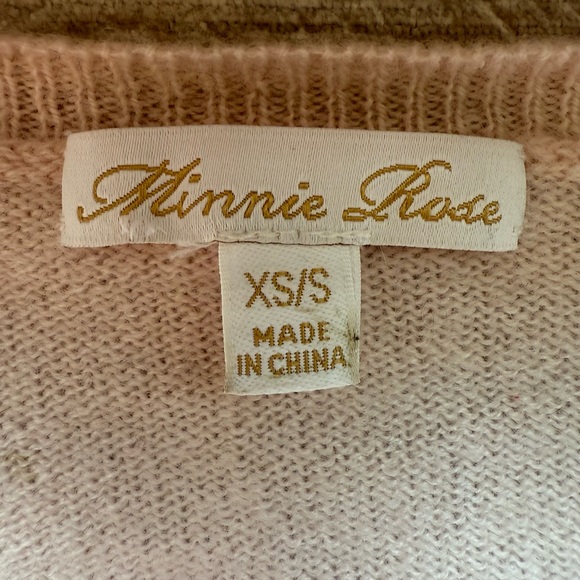 Minnie Rose Pink Cashmere Sweater